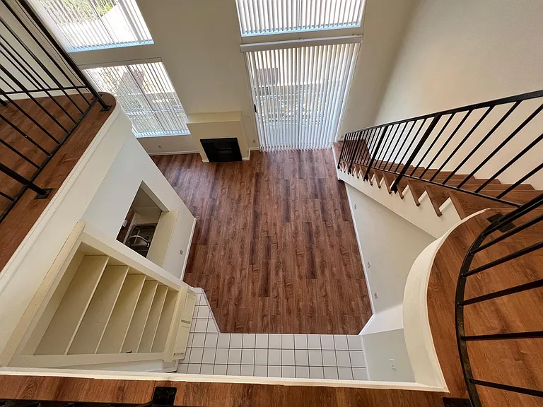 Living room viewed from Loft