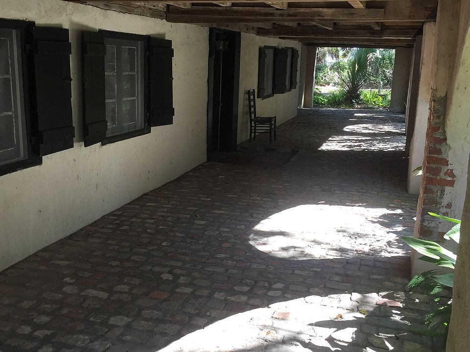 Located under historic home