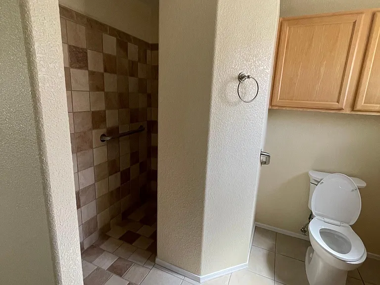Master Bath walk in snail shower