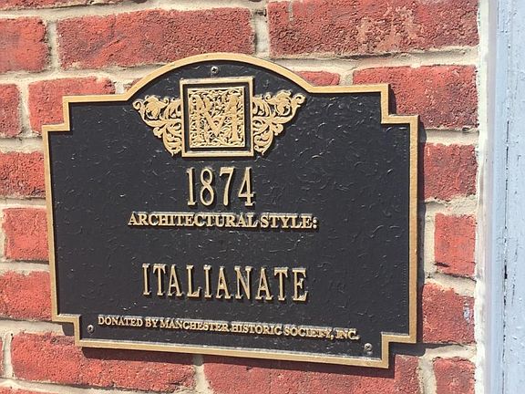 Historic plaque, built in 1874