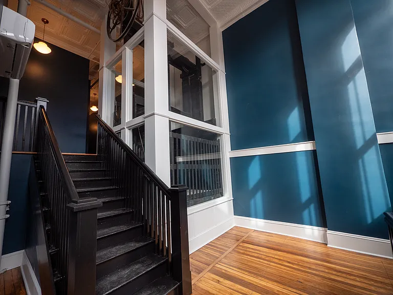 Vestibule with Old Encased Elevator