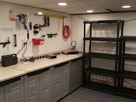 Basement workshop added 3/17