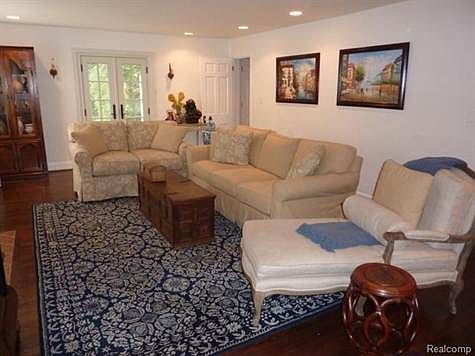New French Doors in Living Room