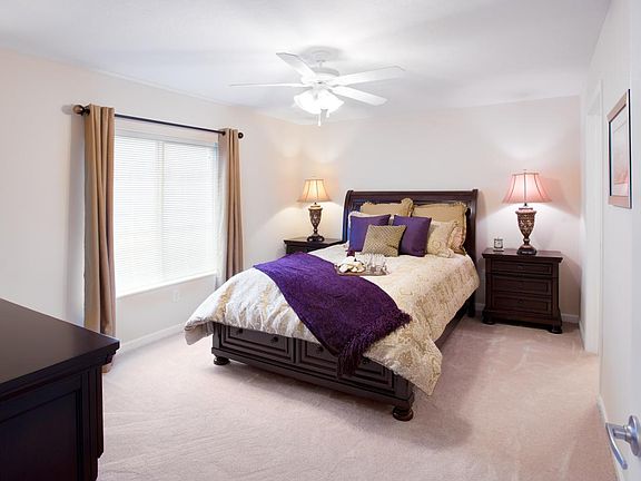 Large master bedroom with on-suite bath and walk- in closet