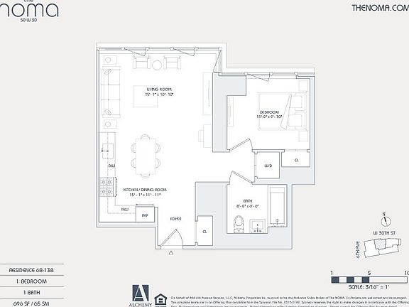 2nd image of 50 W 30th St #9B