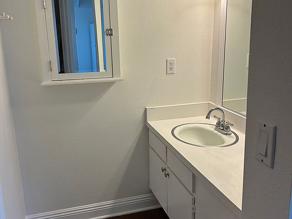 Bathroom sink area.
