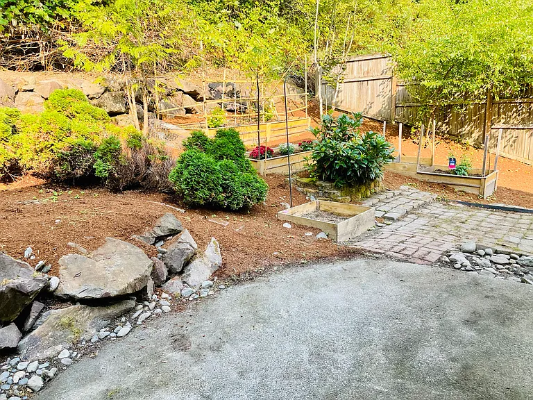 Private backyard