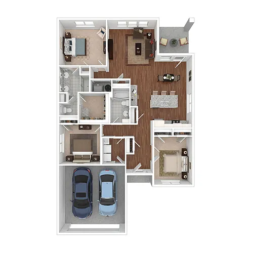 Floor plan Villa B