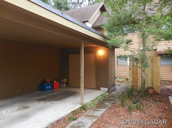 Front View with Carport