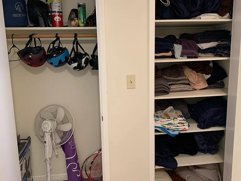 coat and liner closets in hallway