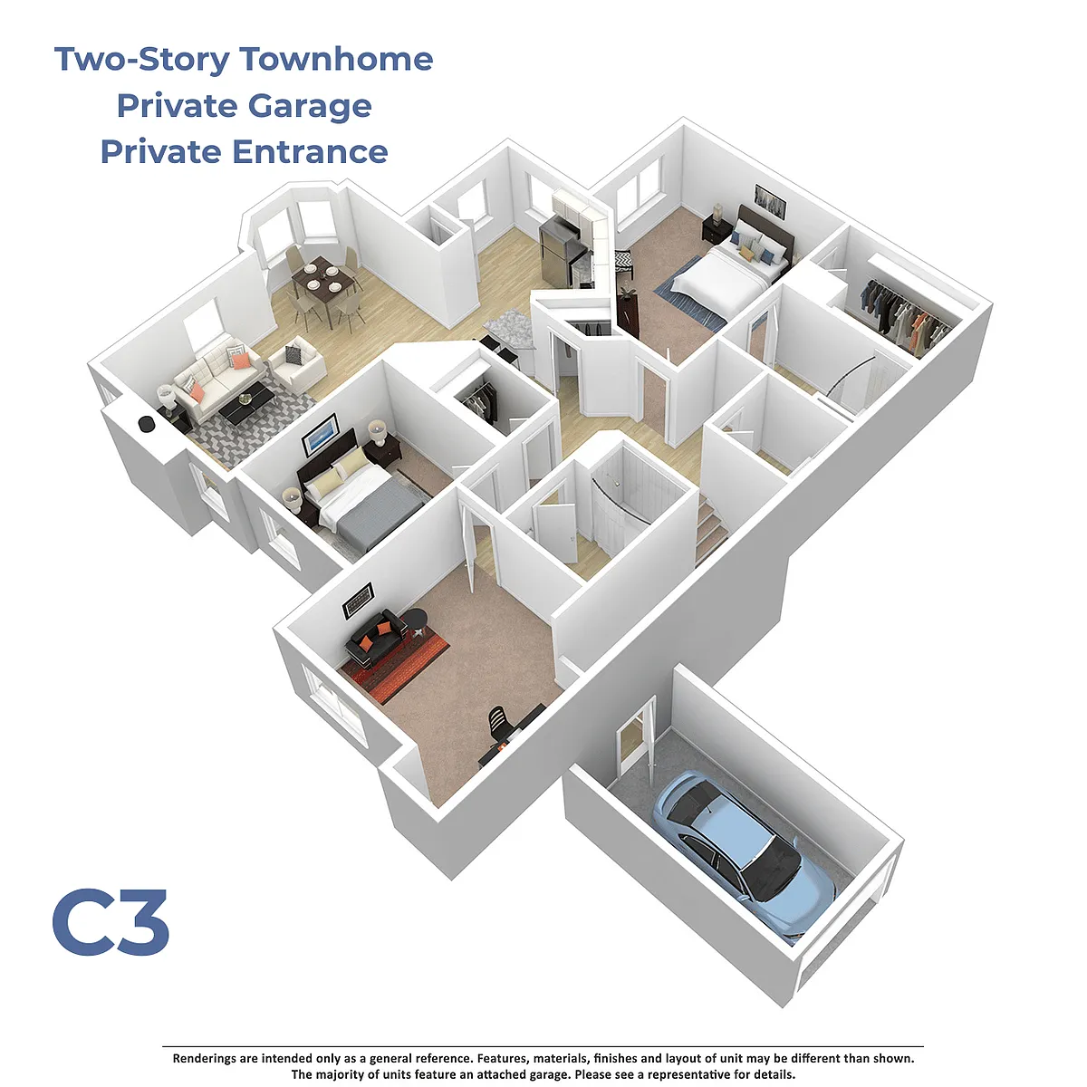 Floor plan C3 w/attached garage
