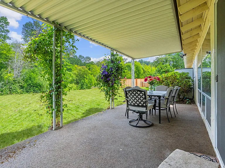 Outdoor living space.