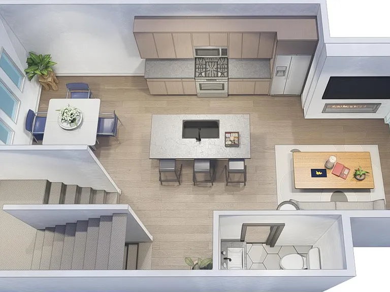 Main level - 1934 U2 layout