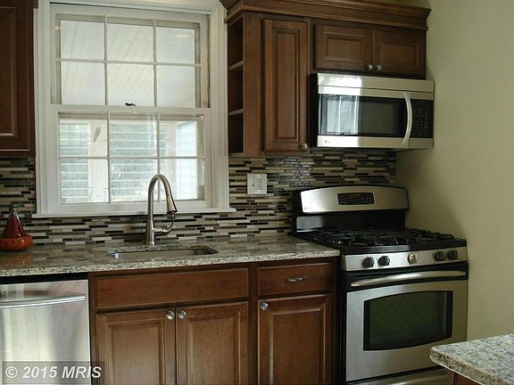 Kitchen with stainless steel appliances