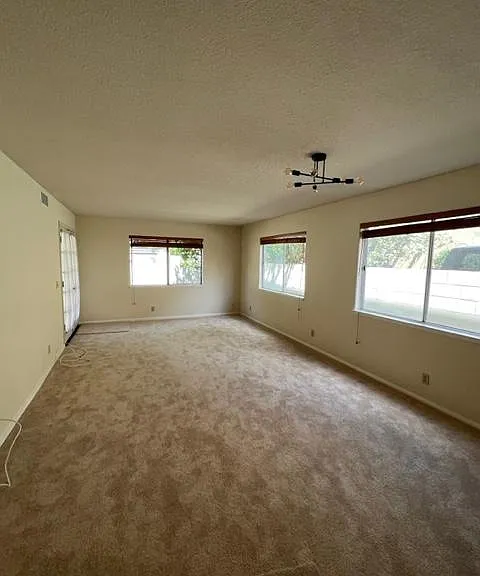 Large family room next to the kitchen