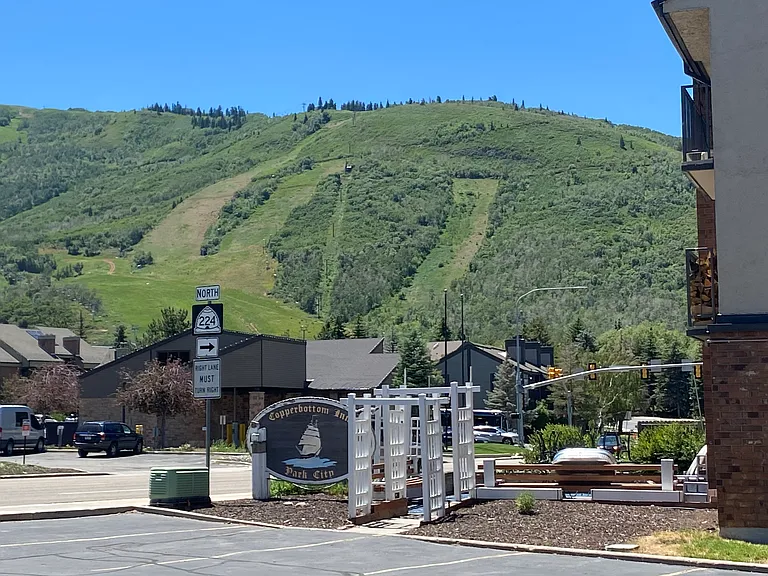 View of Park City ski resort from
property