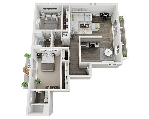 Floor plan Plan B1
