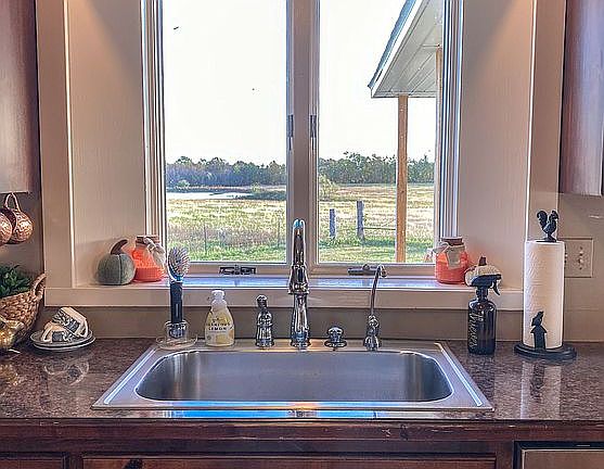 Lovely view from kitchen. 