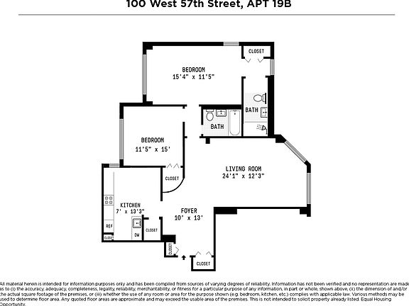 2nd image of 100 W 57th St #19B