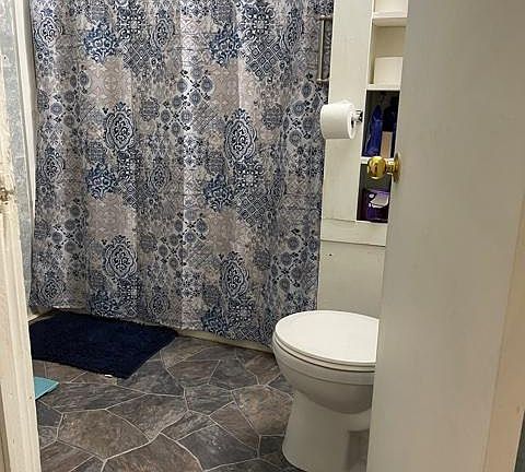 Bathroom with new flooring