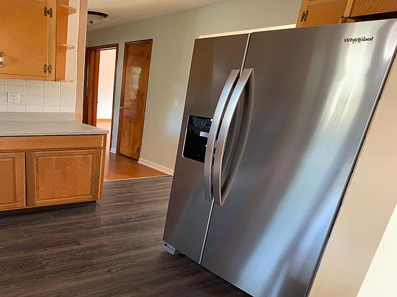 Kitchen with brand new fridge