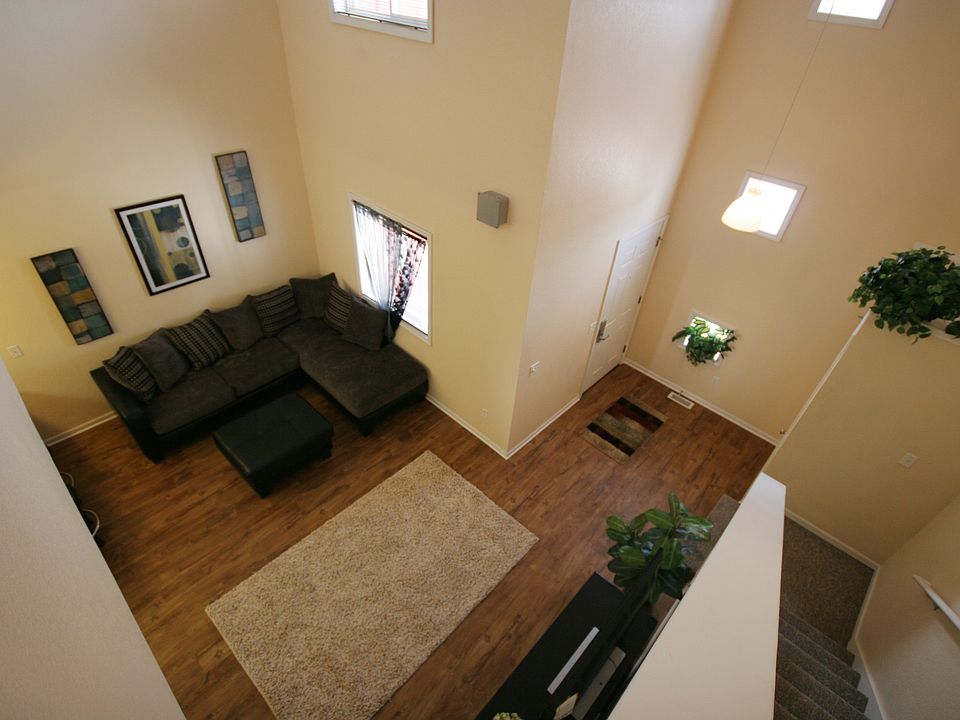 Drive under / Two Story looking down towards living room.