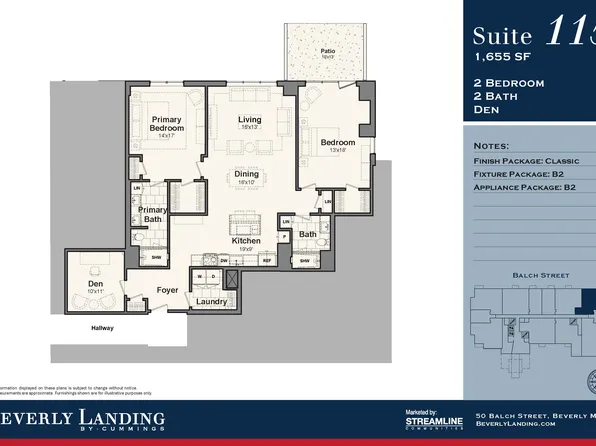 115 Plan, Beverly Landing