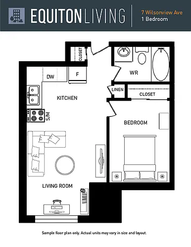 Floor plan 1 Bedroom