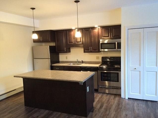 View of kitchen from foyer