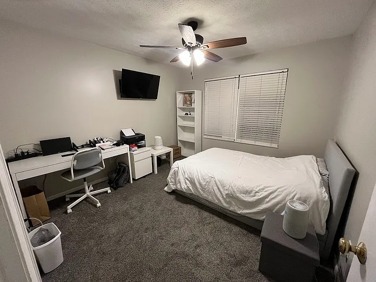 CURRENT photo - bedroom "up for grabs" - how the currrent tenant likes to arrange their space