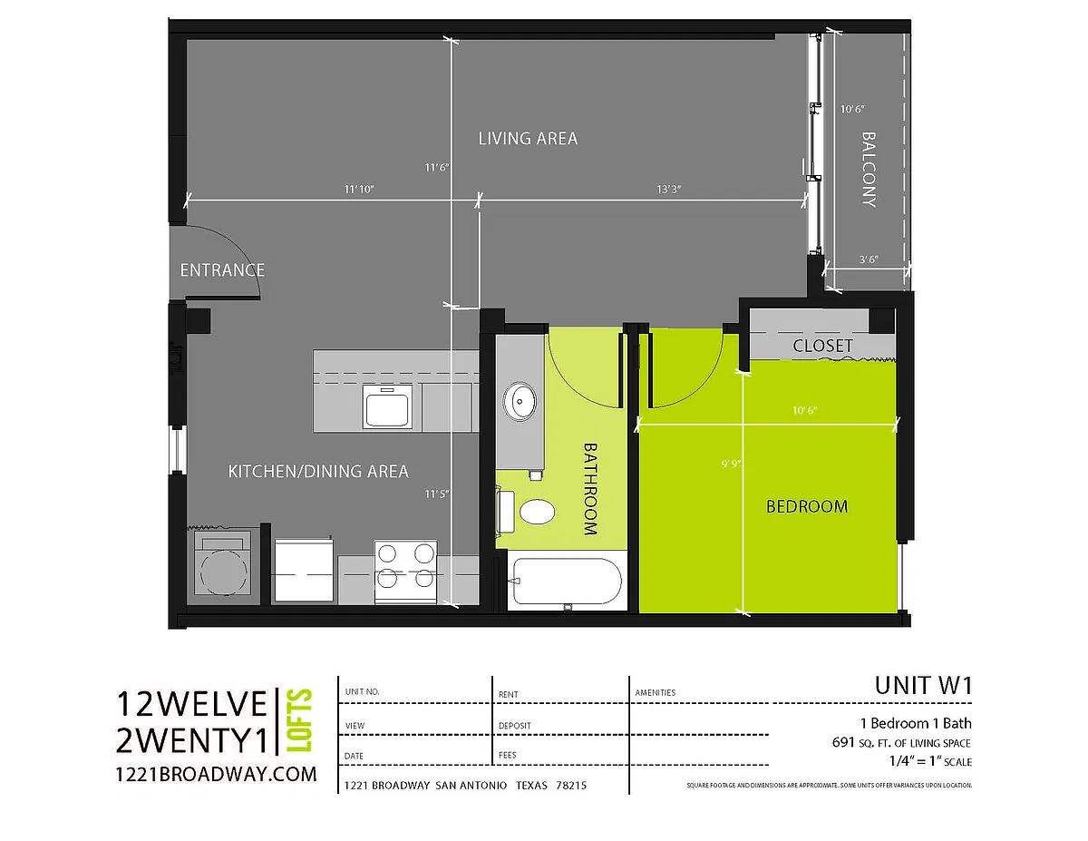 Floor plan W1