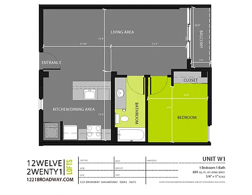 Floor plan W1