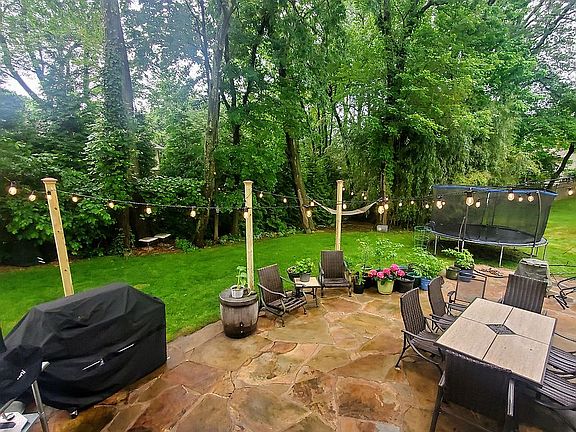 Updated back rock patio