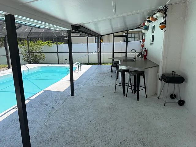 Pool deck and bar