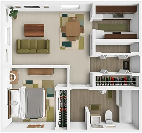 Floor plan 1 Bedroom
