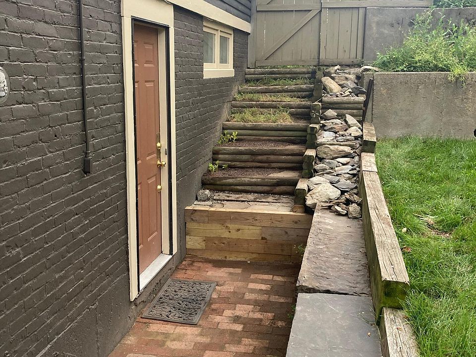 side patio/gardening area