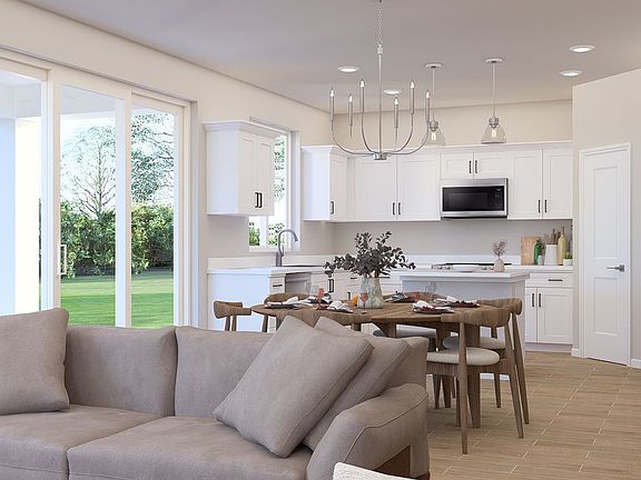 Great Room and Kitchen - Artist Rendering