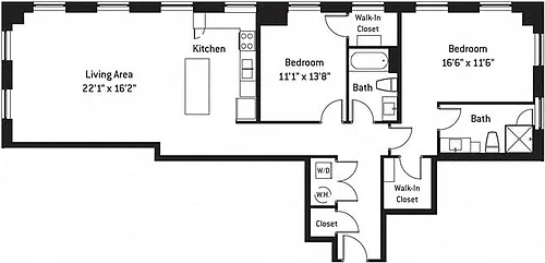 Floor plan 2J