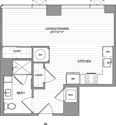 Floor plan Studio-S7