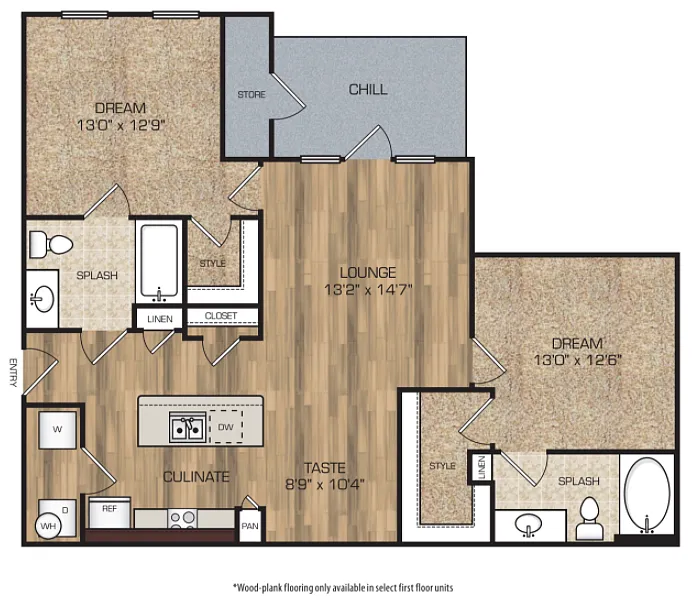 Floor plan 2X2