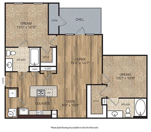 Floor plan 2X2