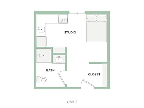 Floor plan 270 SQFT