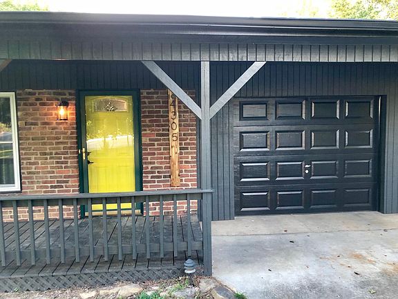 Front door and garage.