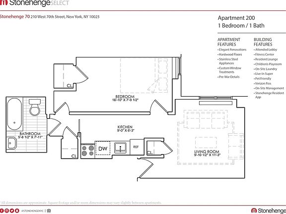 2nd image of 210 W 70th St APT 200