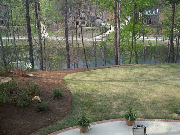 View of Lake behind House