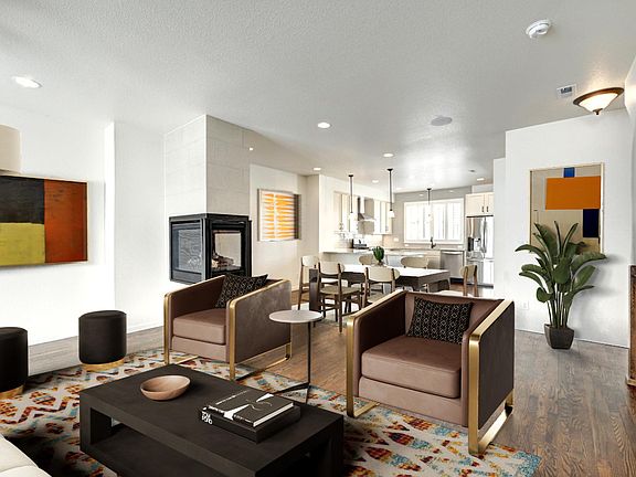 Living Room with the Dining Room/Kitchen in the background