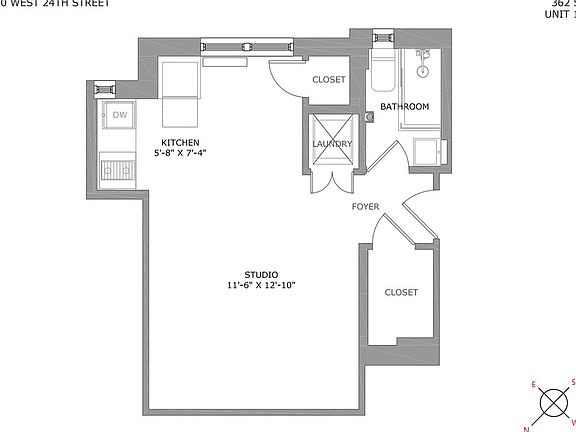 2nd image of 220 W 24th St APT 1K