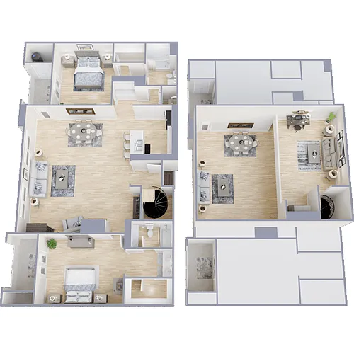 Floor plan Santa Fe III WITH LOFT