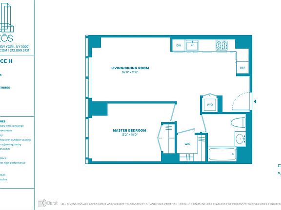 2nd image of 100 W 31st St APT 17H