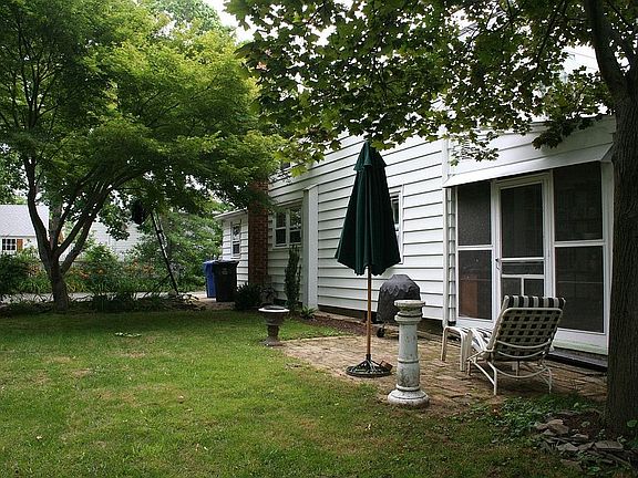 Private, fenced backyard